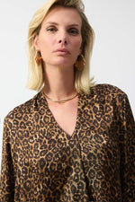 Satin Animal Print Top