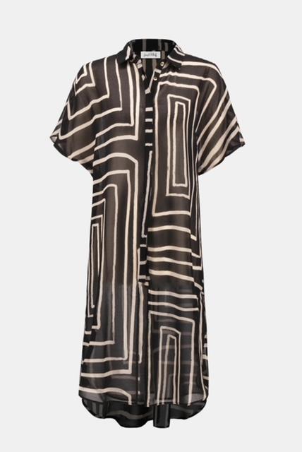 Chiffon Geometric Duster