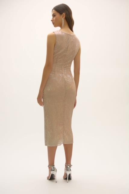 Foiled Novelty Knit Dress