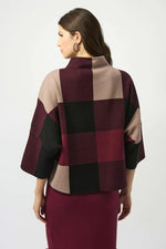 Plaid Knit Sweater