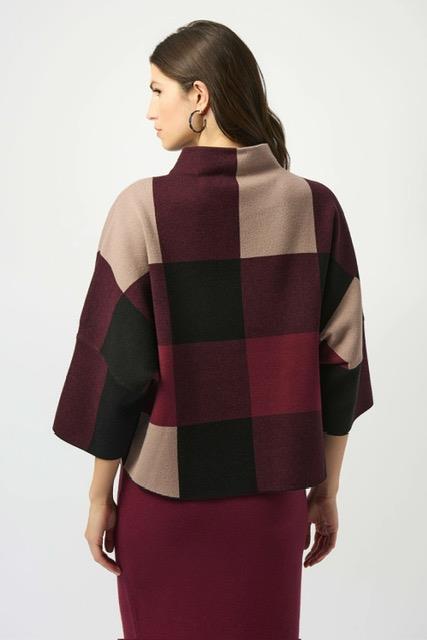 Plaid Knit Sweater