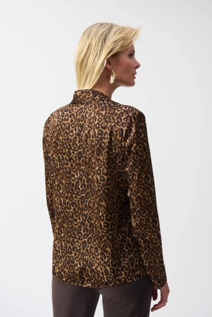Satin Animal Print Top