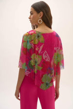 Floral Print Poncho Top