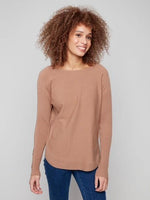 Lace-Up Sleeve Sweater