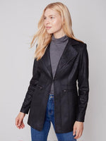 Long Faux Sude Jacket