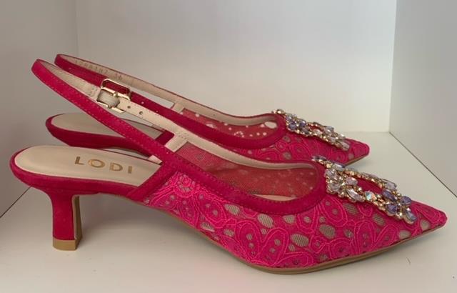 Cher Jewelled Sling Back Shoes