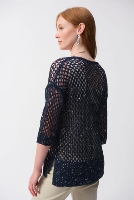 Crochet Sweater With Sequins