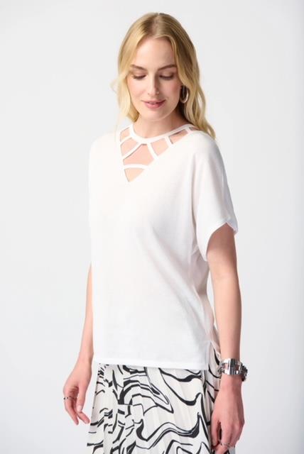 Sweater With Cutout Neckline