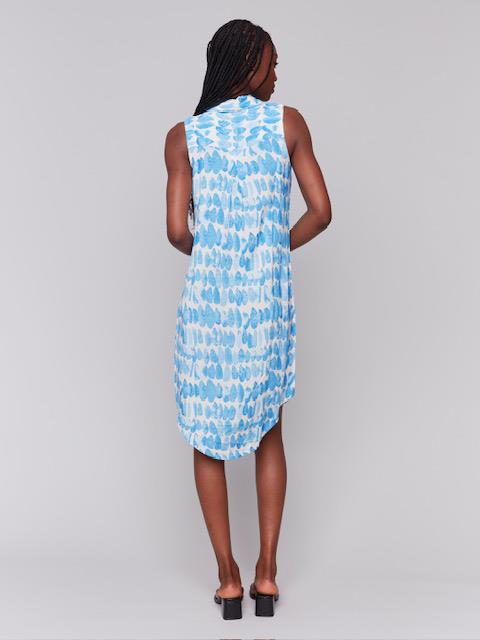 Printed Button Down Dress