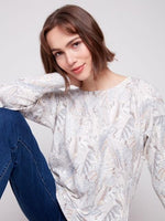 Printed Sweater With Pockets