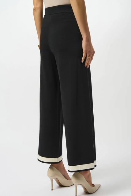 Knit Colour Block Culotte Pants