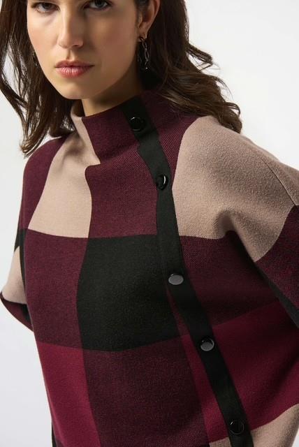 Plaid Knit Sweater