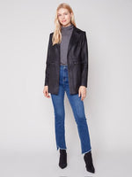 Long Faux Sude Jacket