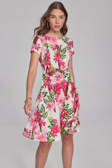 Fit And Flare Floral Dress