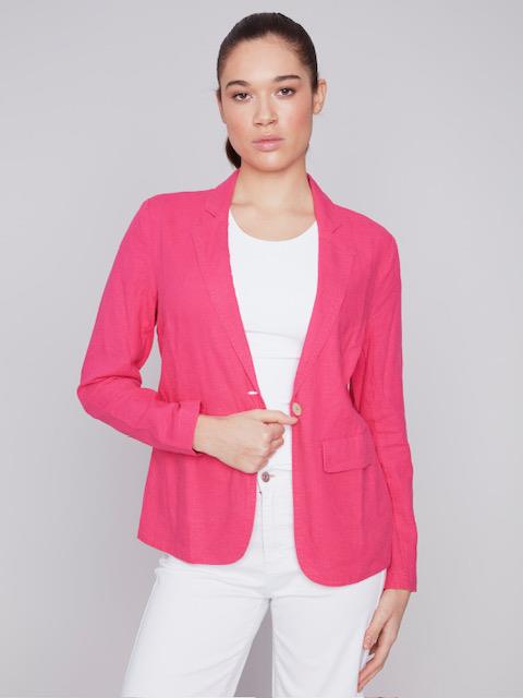 Solid Linen Blazer