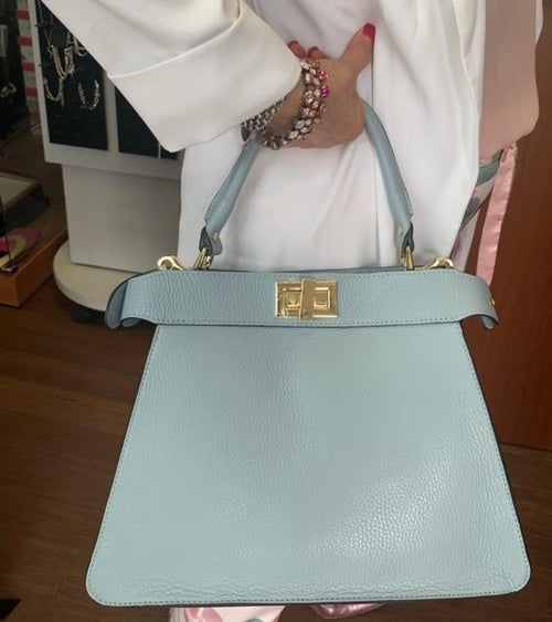 Alsa Brina Dbl Lock Leather Purse