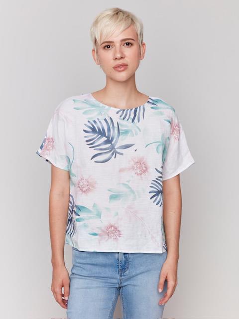 Short Sleeve Printed Top