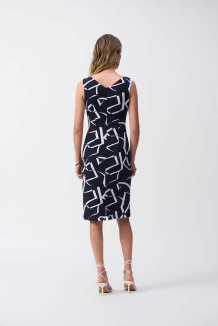 Knit Geometric Print Dress