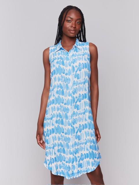 Printed Button Down Dress