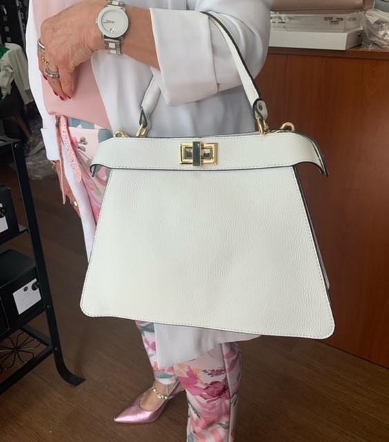 Dbl Lock Leather Purse