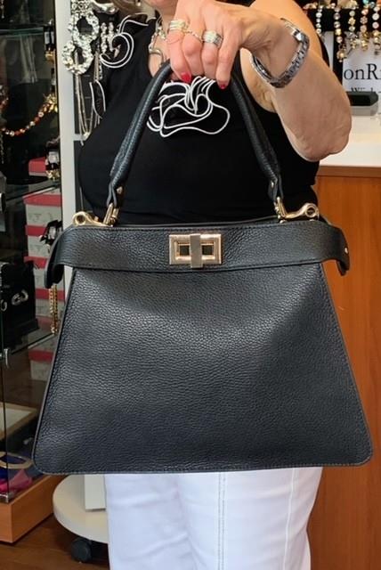 Dbl Lock Leather Purse
