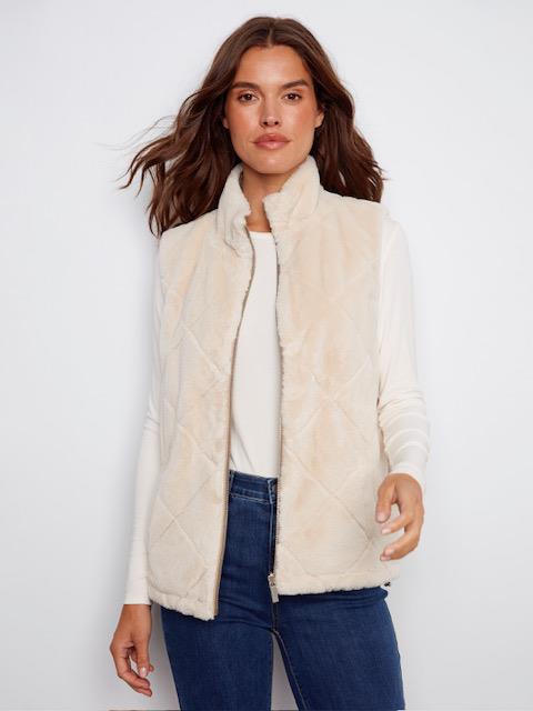 Reversible Faux Fur Vest