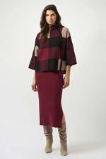 Plaid Knit Sweater