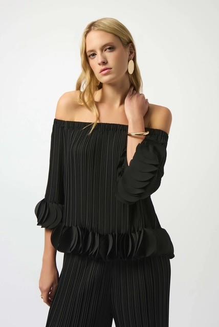 Off Shoulder Pleated Top