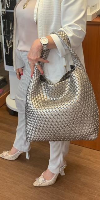 Pewter Shoulder Bag