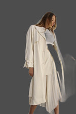 Mulla Back Pleated Coat