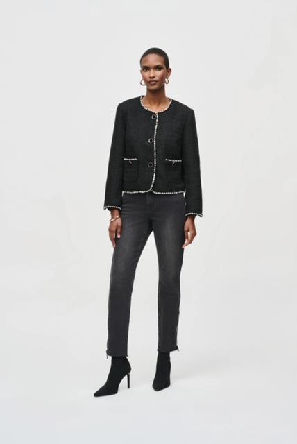 Boucle Jacket With Trim