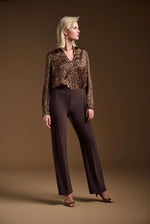 Satin Animal Print Top