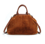 Maya Cinnamon Vegan Fur Purse