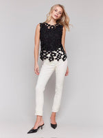 Crochet Crew Neck Top