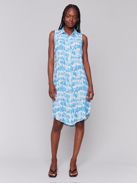 Printed Button Down Dress