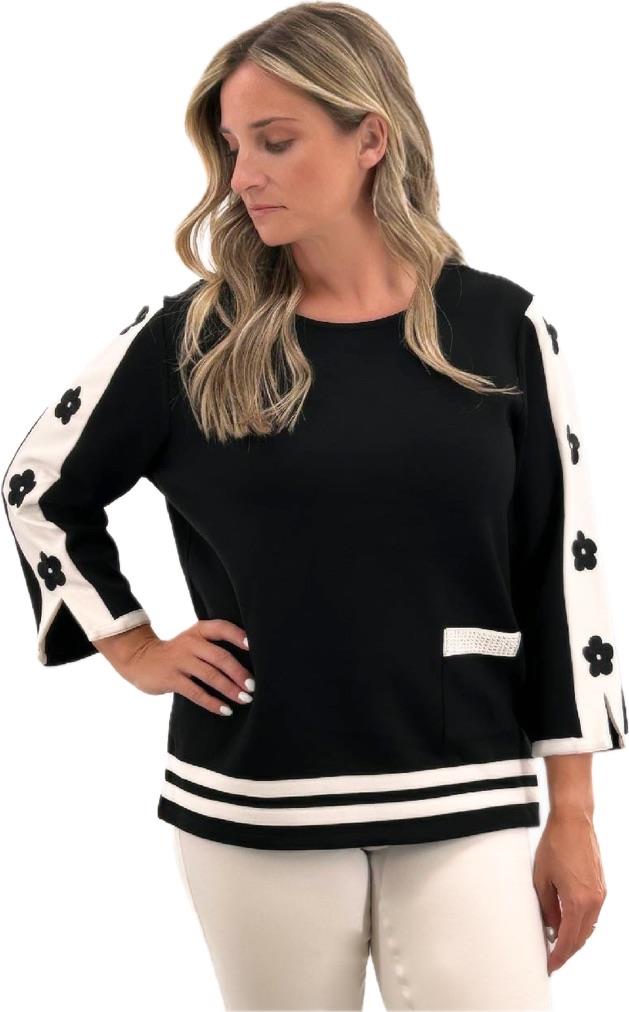 Embossed Flower Top
