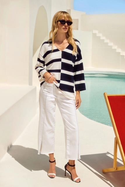 Embellished Front Seam Jeans