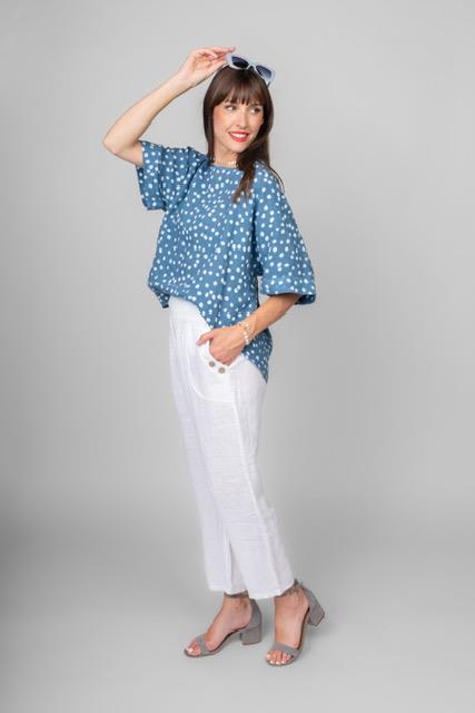 Straight Leg Linen Pants