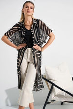Chiffon Geometric Duster