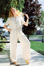 Linen Wide Leg Pants