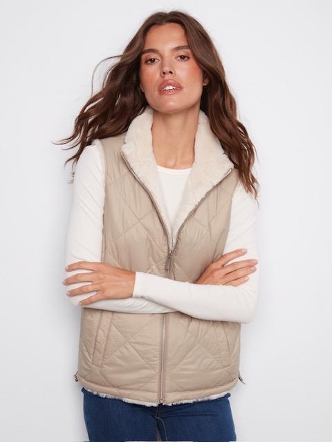 Reversible Faux Fur Vest