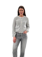 Mesh Front Zipper Jacket