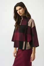 Plaid Knit Sweater