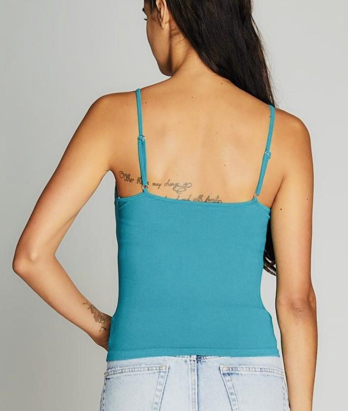 Bamboo Tank With Lace Detail