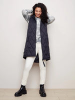 Charlie B Puffer Vest With Hoodie